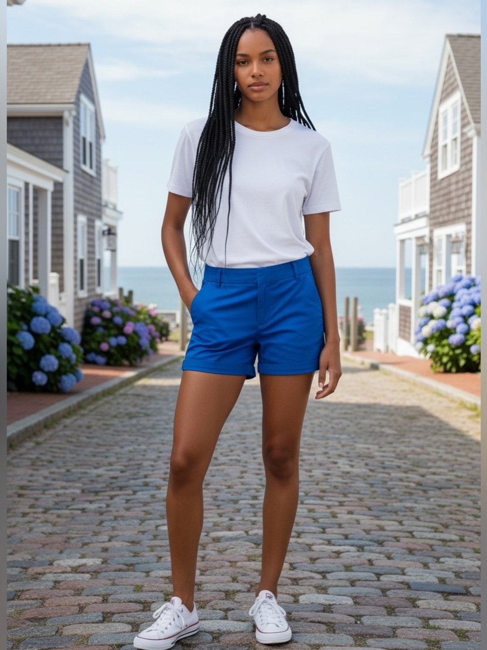 J. Crew Chino Shorts in Royal Blue (E1)